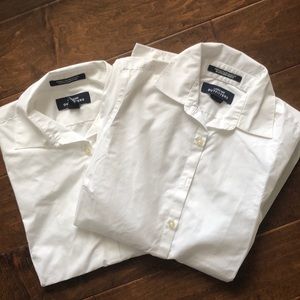 x2 White Button Down Shirts